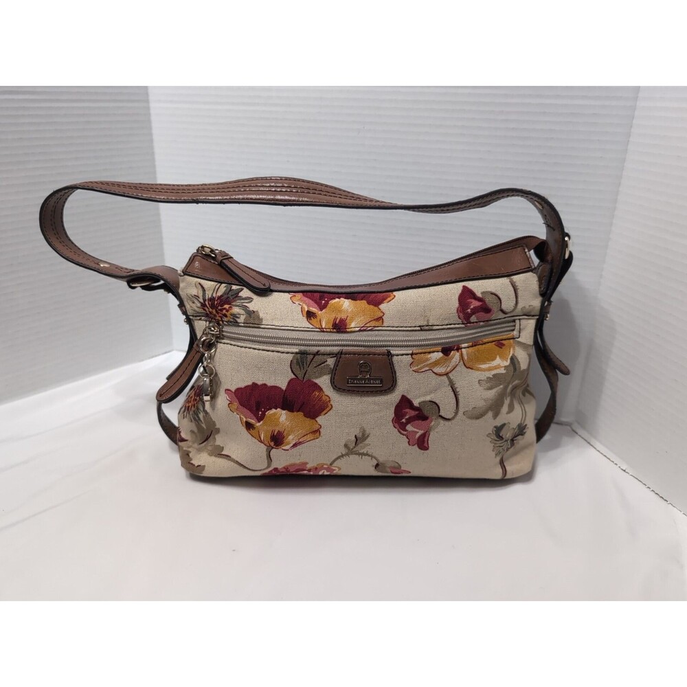 ETIENNE AIGNER Vintage Tapestry handbag SEE PHOTOS SPOT ABOVE ZIPPER